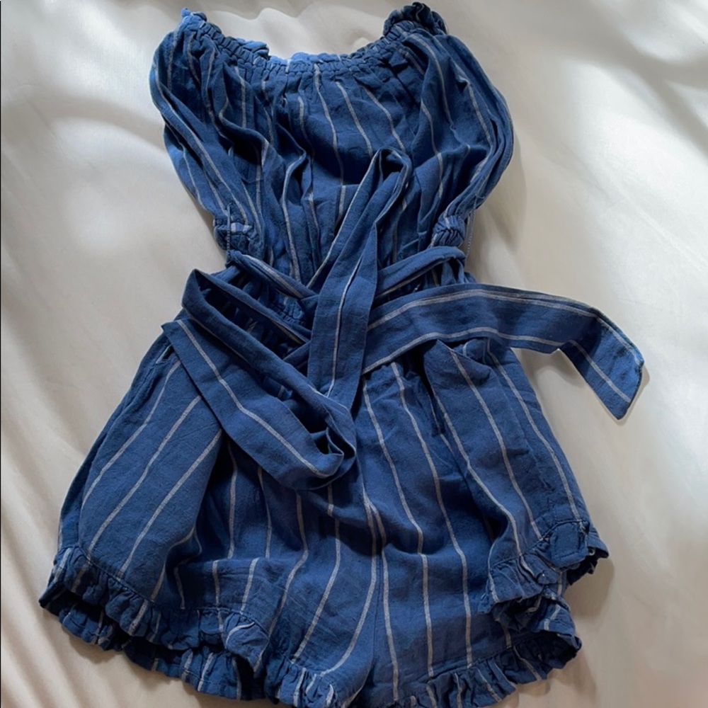 Striped romper never worn!